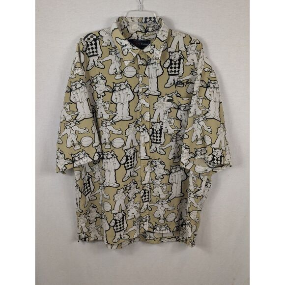 Phat Farm Other - Vintage Phat Farm All Over Bull Print Short Sleeve Shirt Men's Size XXL/2XL